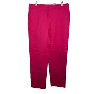 Ann Taylor LOFT Bright Pink Riviera Slim Pants NEW 6 Slacks
